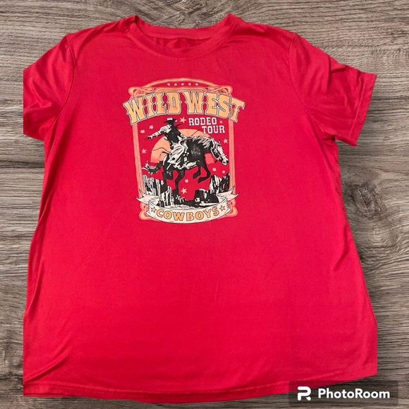 Tops - Wild West Rodeo Tour Red T-Shirt